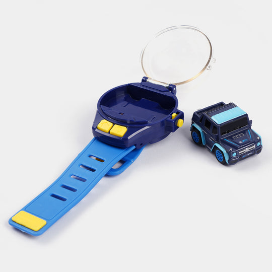 Mini Watch Remote Control Car - Navy Blue