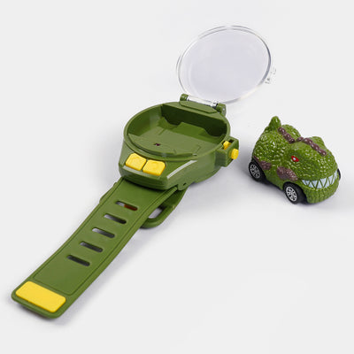 Mini Watch Remote Control Car - Green