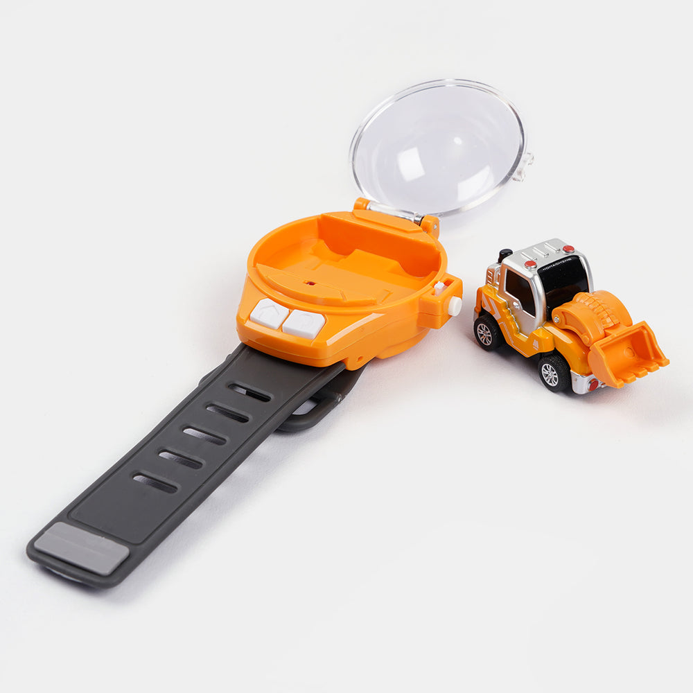 Mini Watch Remote Control Car - Grey/Yellow