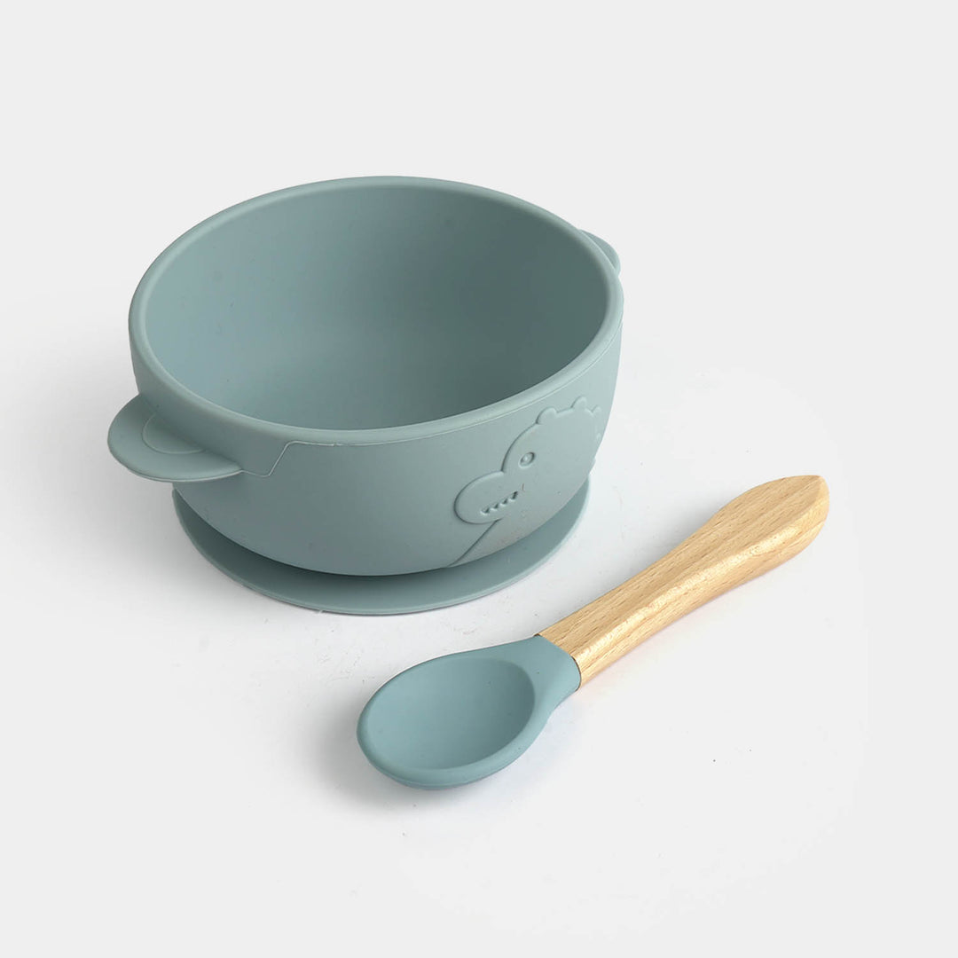 Silicone Bowl & Spoon Feeding Set