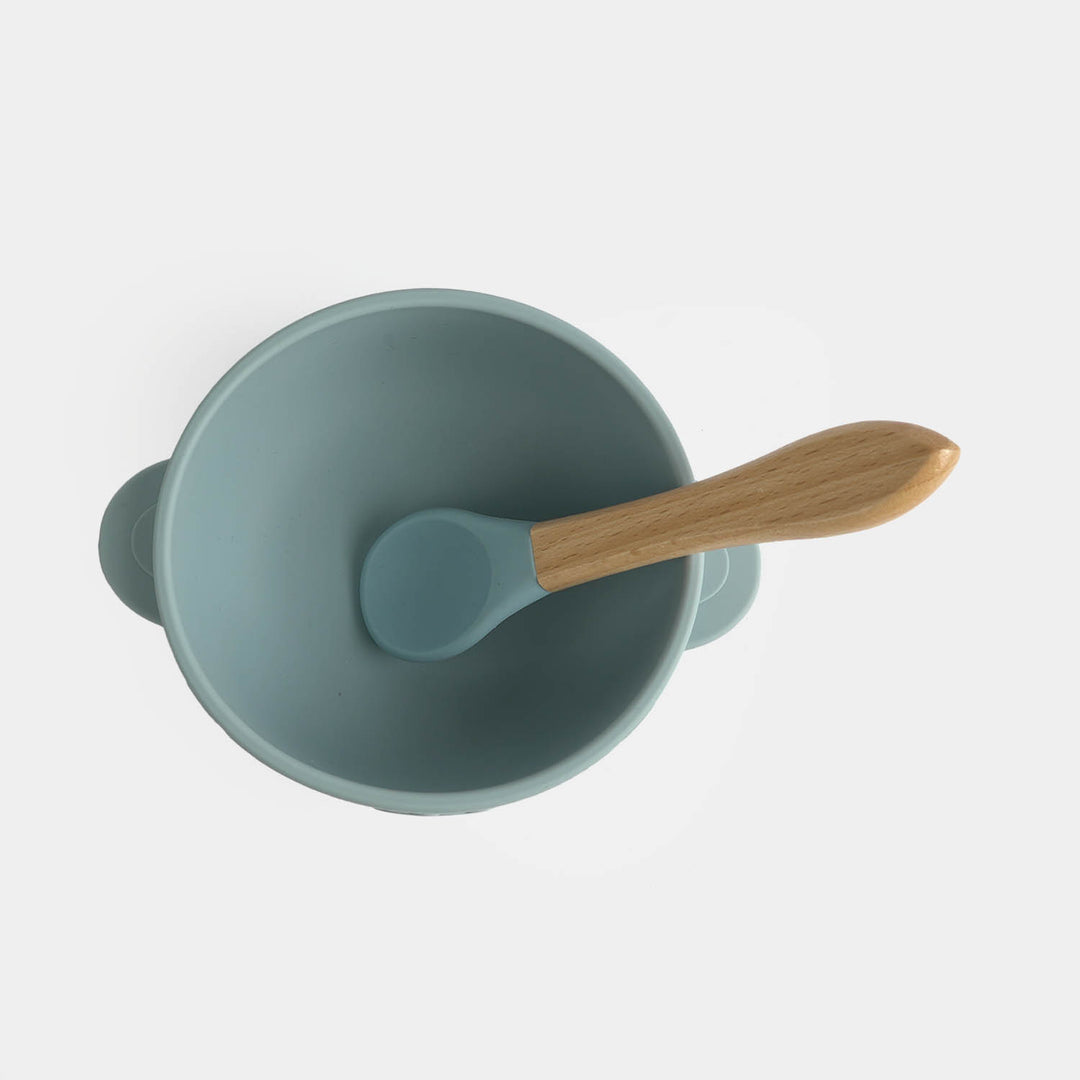 Silicone Bowl & Spoon Feeding Set