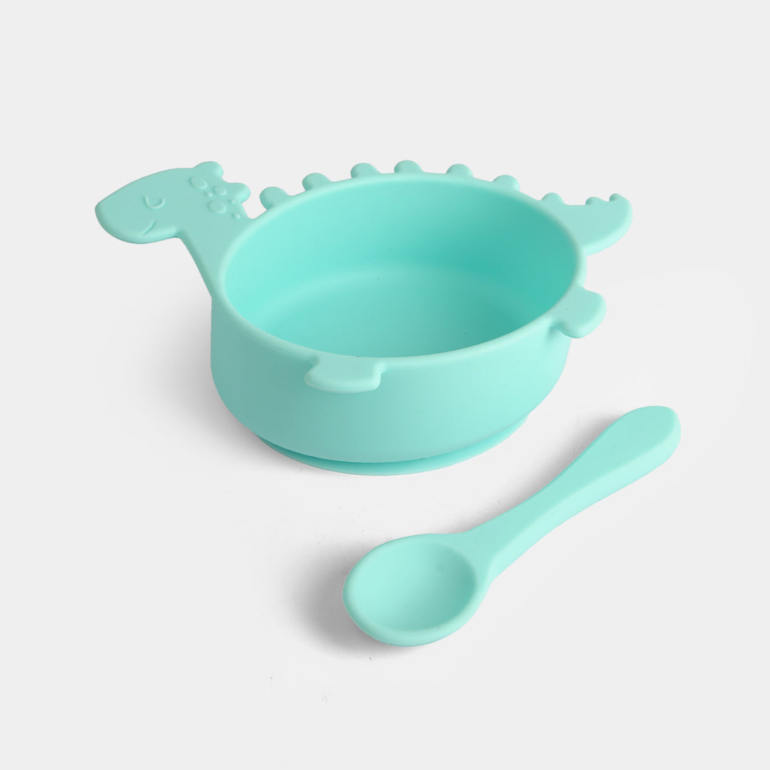 Silicone Bowl & Spoon Feeding Set