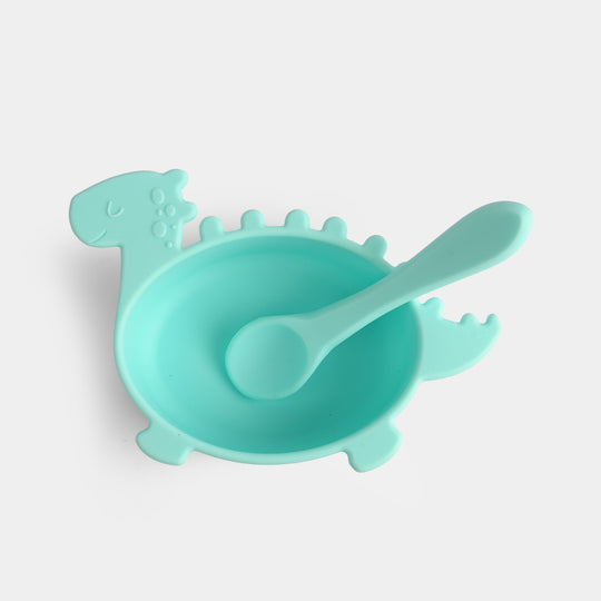 Silicone Bowl & Spoon Feeding Set