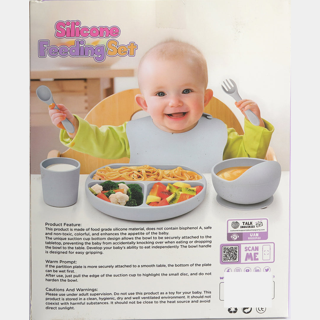 Silicone Baby Self-Feeding Set