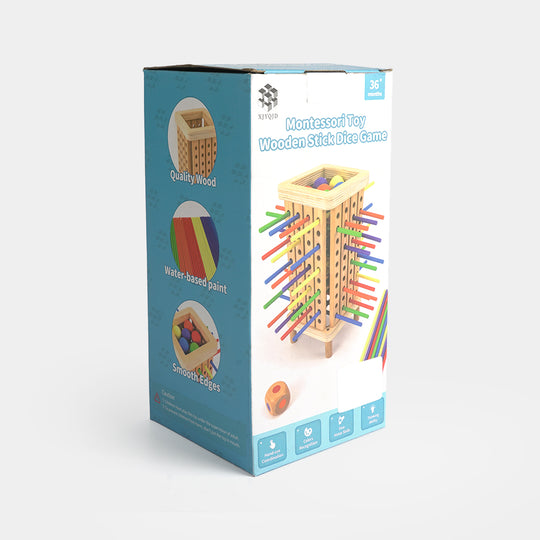 Wooden Kerplunk-Style Falling Wooden Balls Game