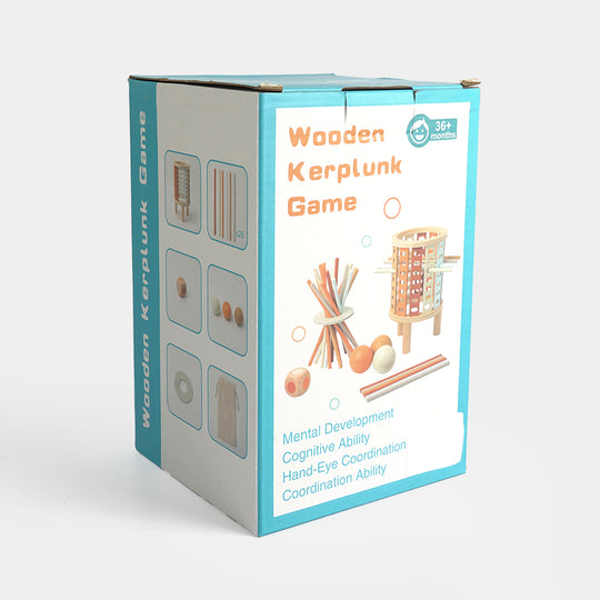 Wooden Kerplunk-Style Falling Wooden Balls Game