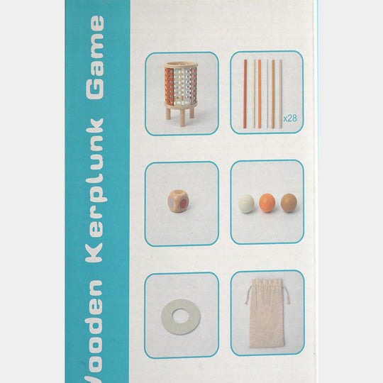Wooden Kerplunk-Style Falling Wooden Balls Game