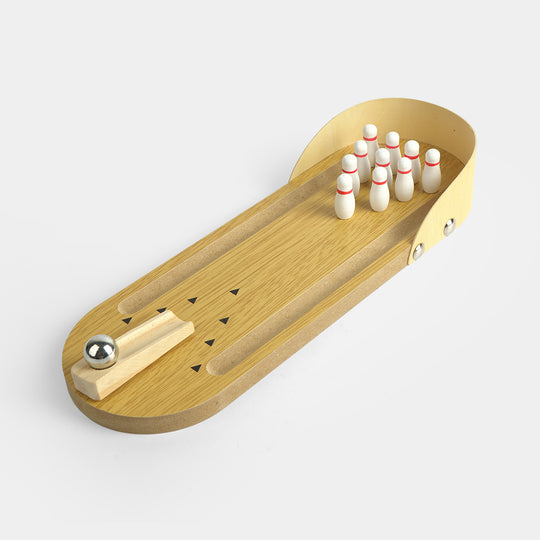 Wooden Tabletop Bowling Game – Mini Desktop Bowling Set