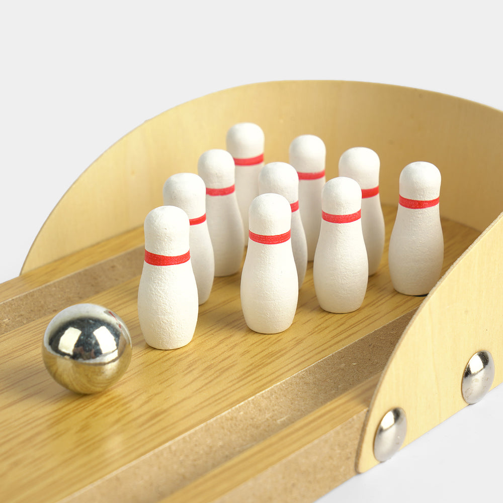 Wooden Tabletop Bowling Game – Mini Desktop Bowling Set