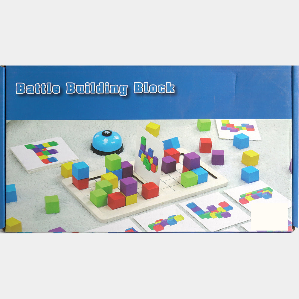 Wooden Battle Building Block Challenge Set for Kids