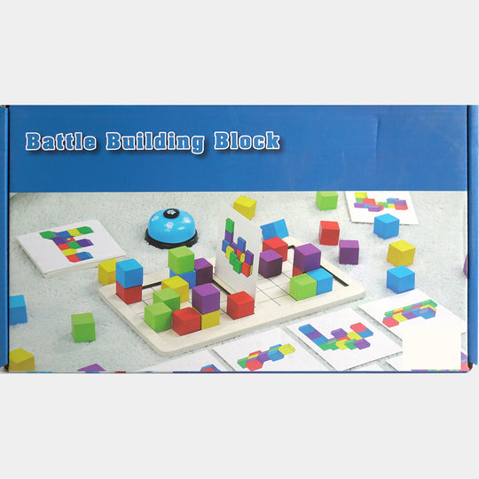 Wooden Battle Building Block Challenge Set for Kids