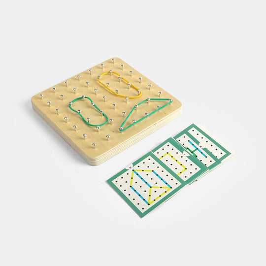 Educational Wooden Geoboard Pattern & Shape Matrix Set