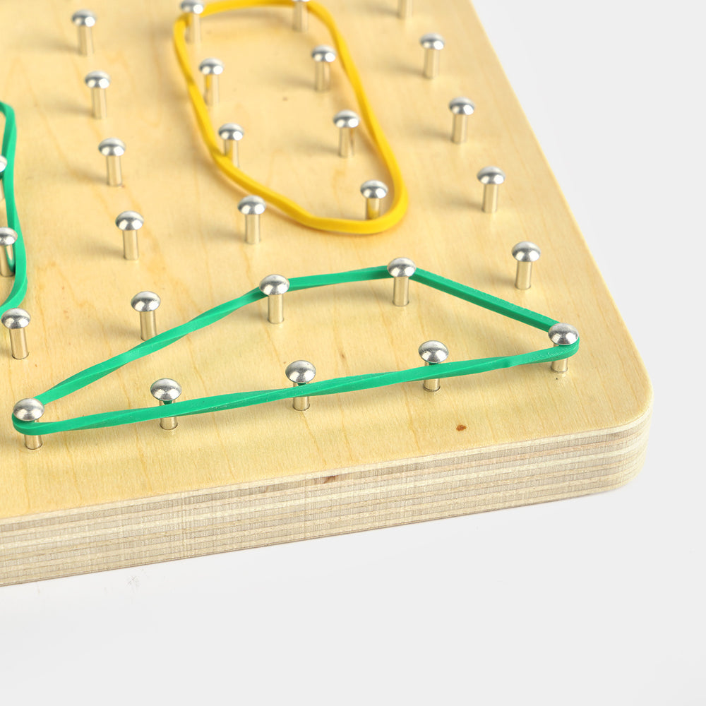 Educational Wooden Geoboard Pattern & Shape Matrix Set