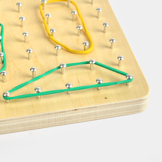 Educational Wooden Geoboard Pattern & Shape Matrix Set