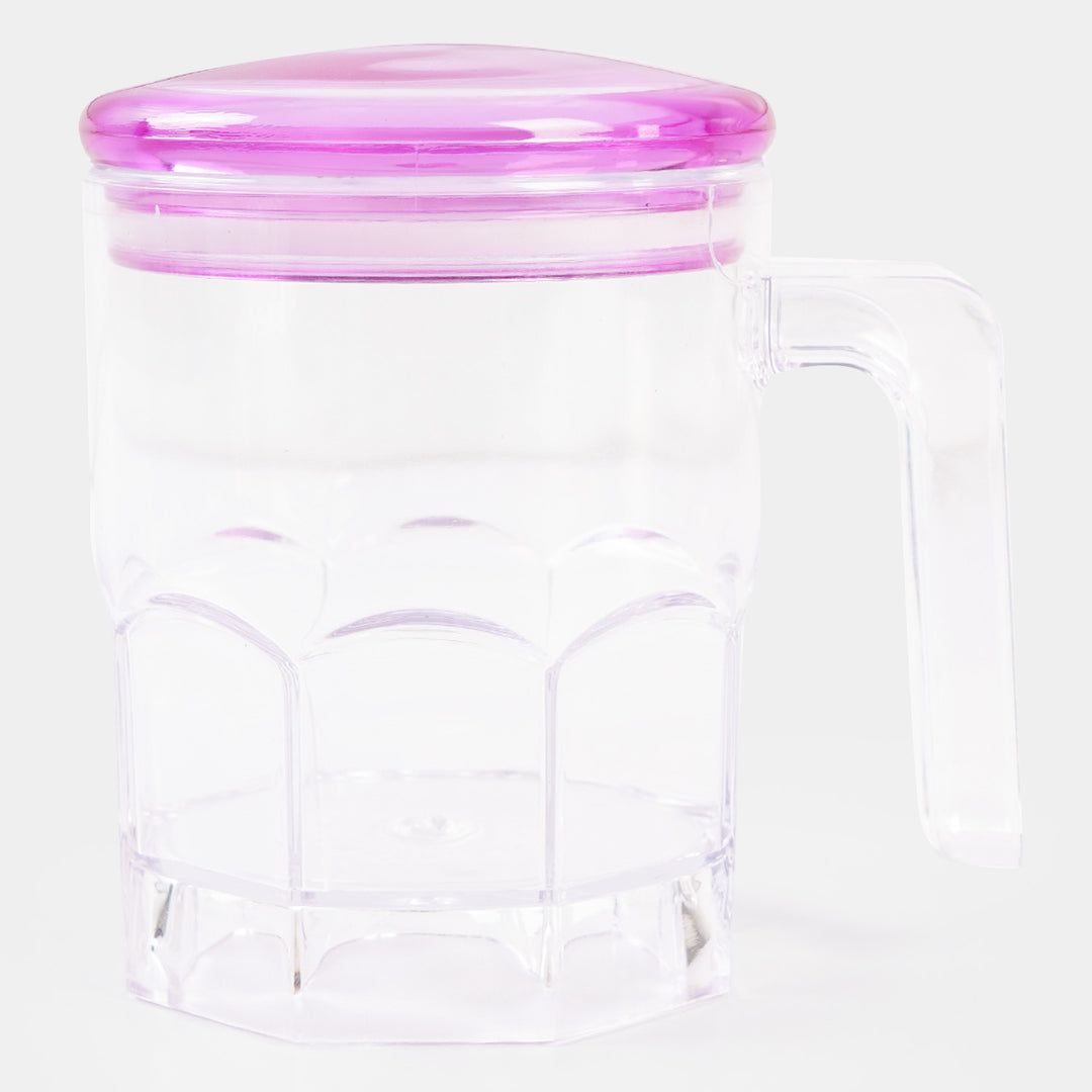 Acrylic Mug/Cup With Air Tight Lid