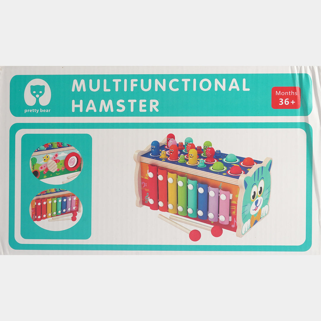 Montessori Multifunctional Wooden Xylophone & Pound Toy