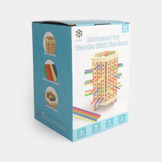 Wooden Kerplunk-Style Falling Wooden Balls Game