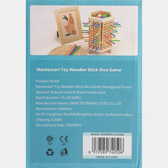 Wooden Kerplunk-Style Falling Wooden Balls Game