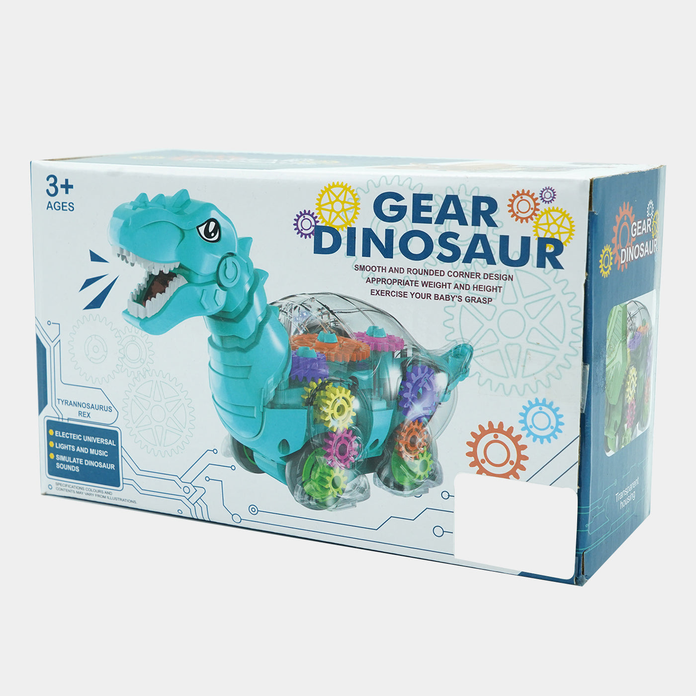 Electric Universal Gear Dinosaur Musical Toy For Kids