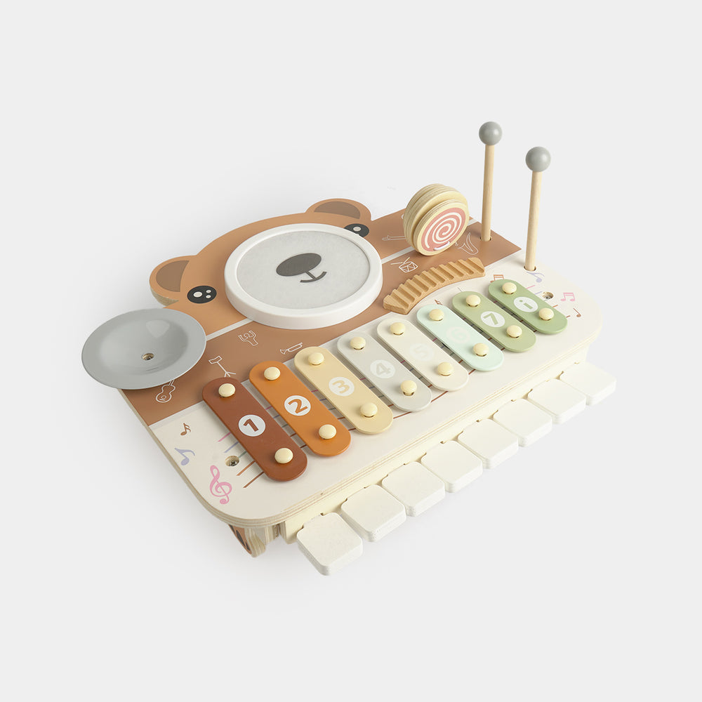 Early Learning Wooden Bear Piano Music Board