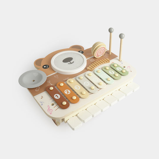 Early Learning Wooden Bear Piano Music Board