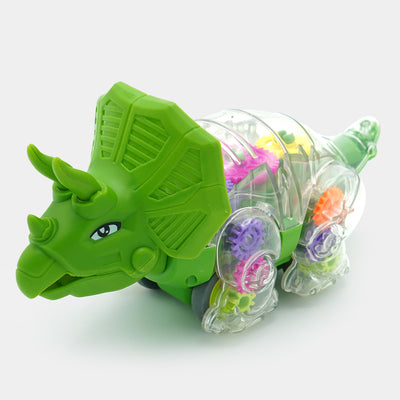 Electric Universal Gear Dinosaur Musical Toy For Kids