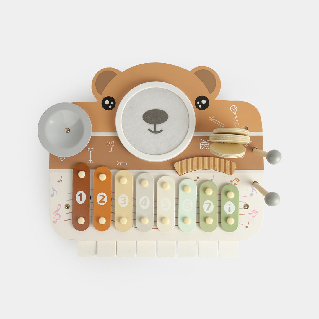Early Learning Wooden Bear Piano Music Board