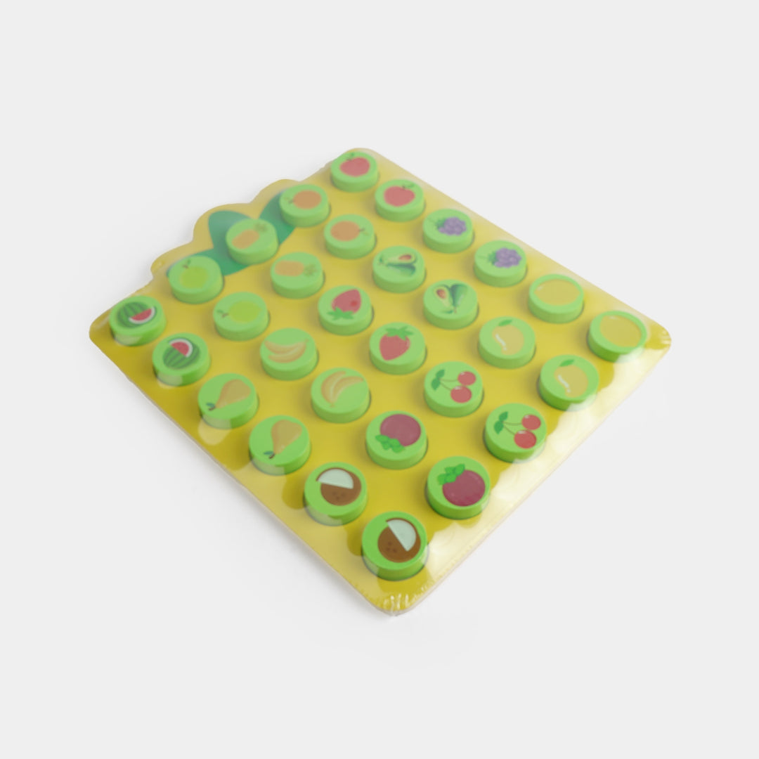 Educational Wooden Fruit Flipping Chess Memory Game for Kids