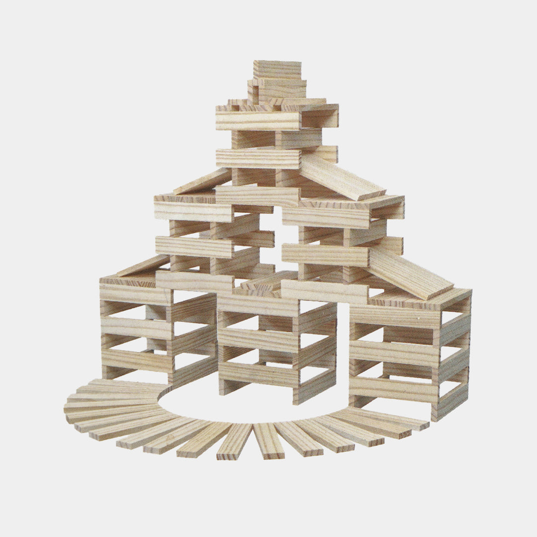 Wooden Construction & Architectural Building Blocks Set