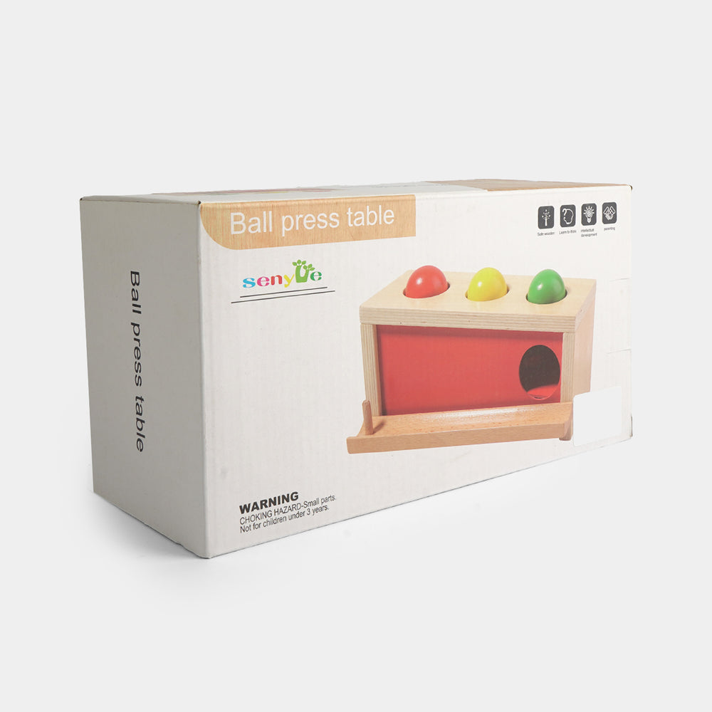 Educational Wooden Ball Press Table & Tracking Toy
