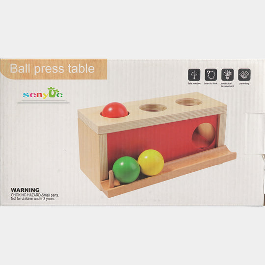 Educational Wooden Ball Press Table & Tracking Toy