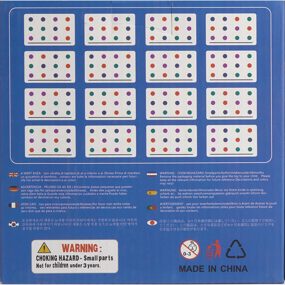 Wooden 4 Color Sliding Logic Puzzle Board