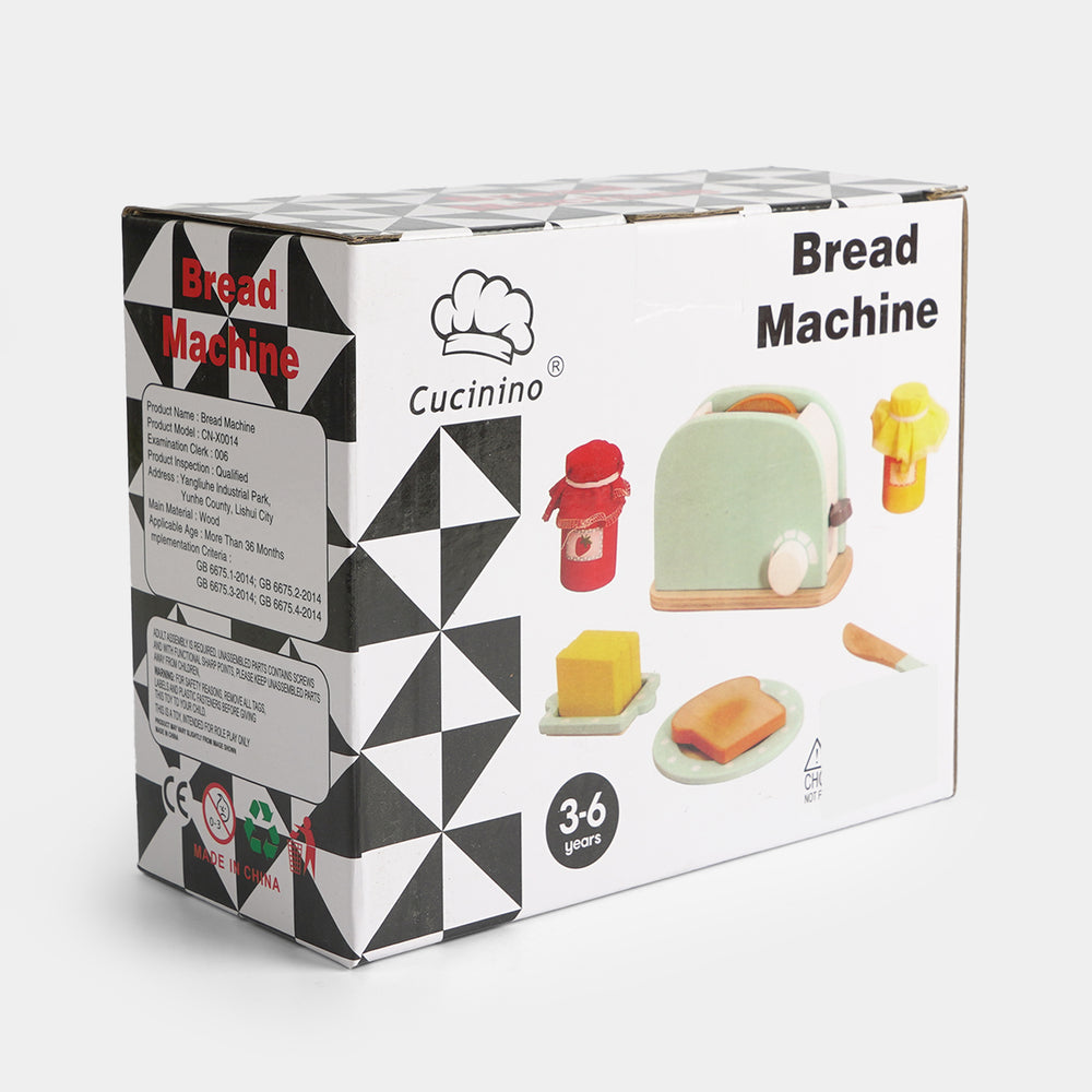 Montessori Wooden Pop-Up Toaster & Breakfast Toy Set