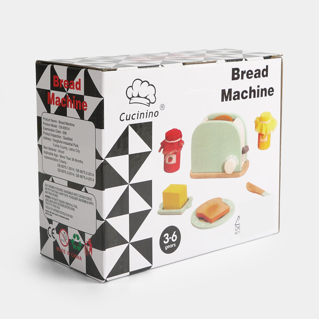 Montessori Wooden Pop-Up Toaster & Breakfast Toy Set