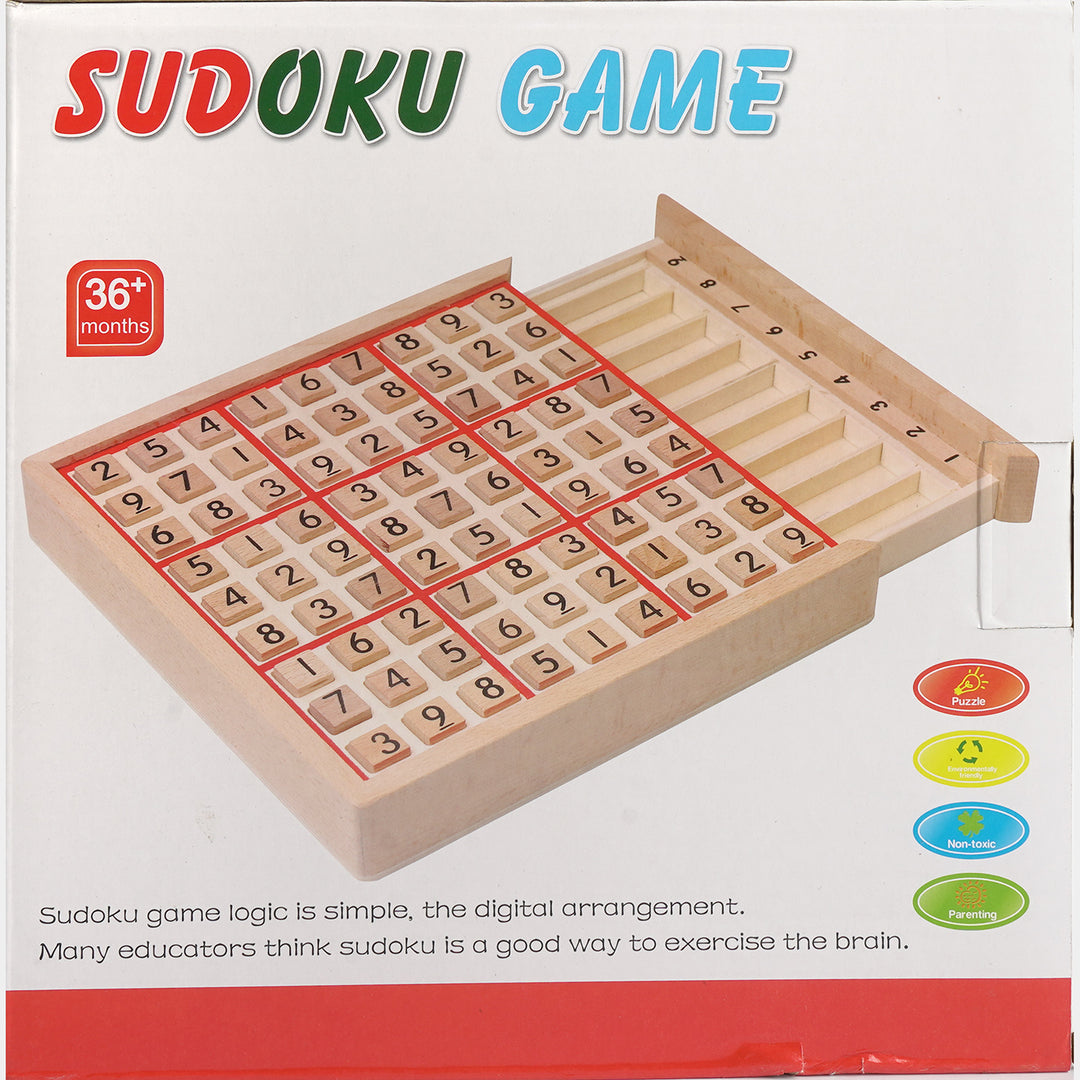 Wooden Sudoku Puzzle Board Game