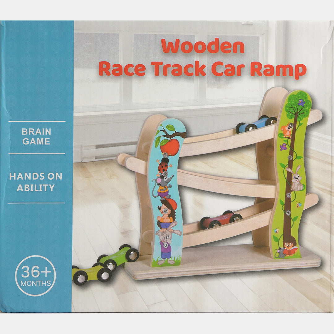 Wooden Car Ramp Racing Tower Skill Toy