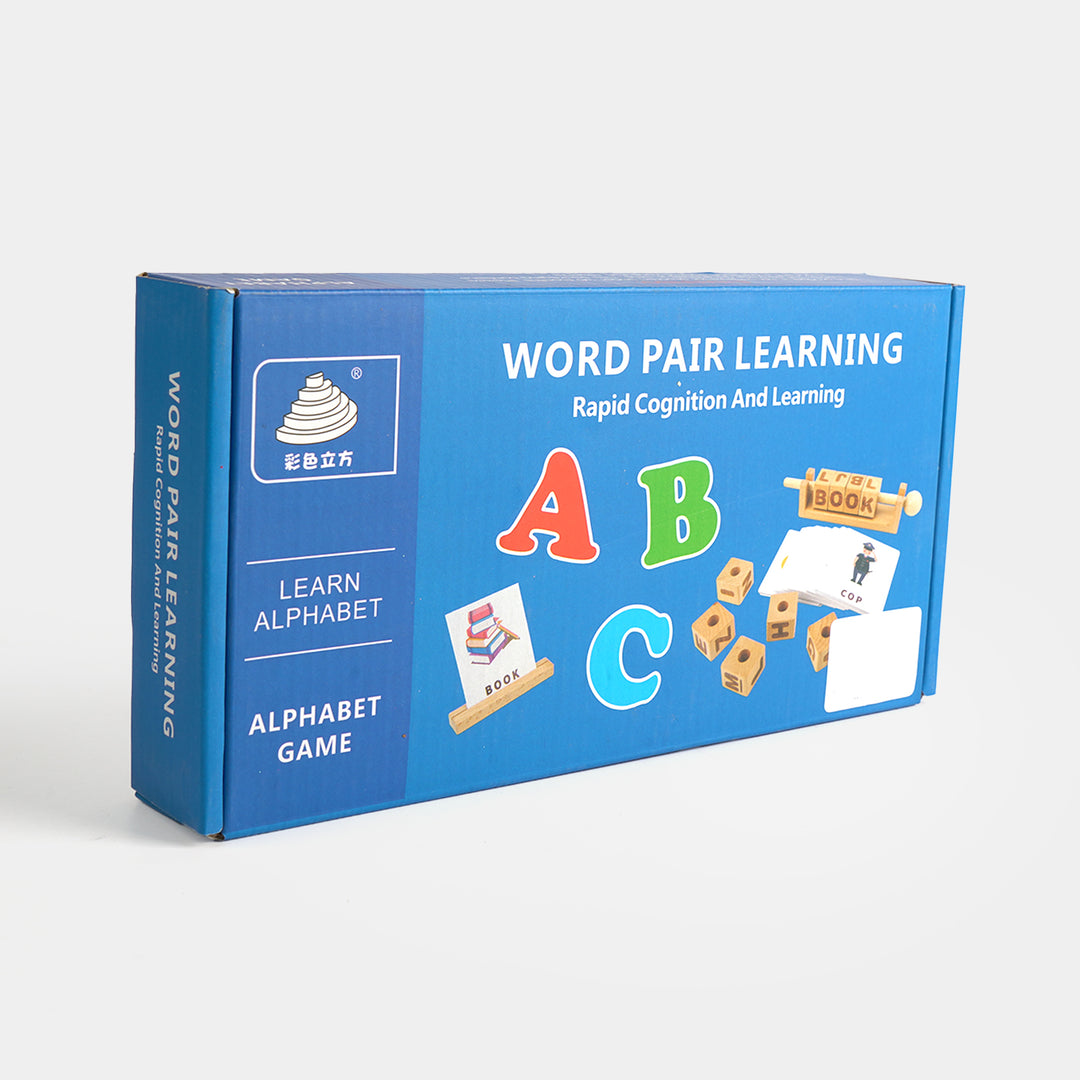 Wooden Word Pair Learning Alphabet Game