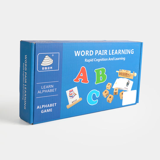Wooden Word Pair Learning Alphabet Game