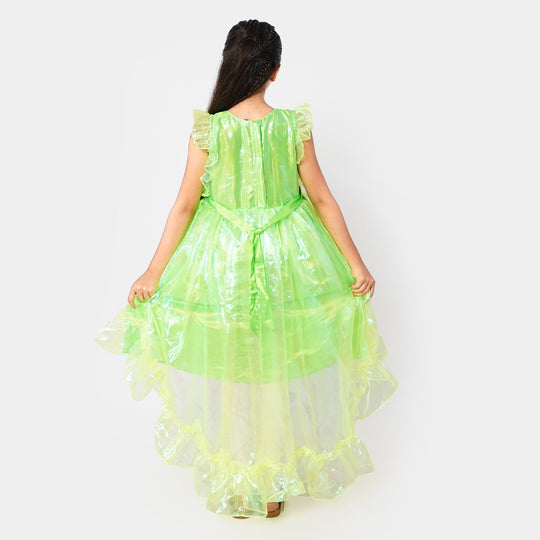 Girls Fancy Frock Neon Green - Neon Green