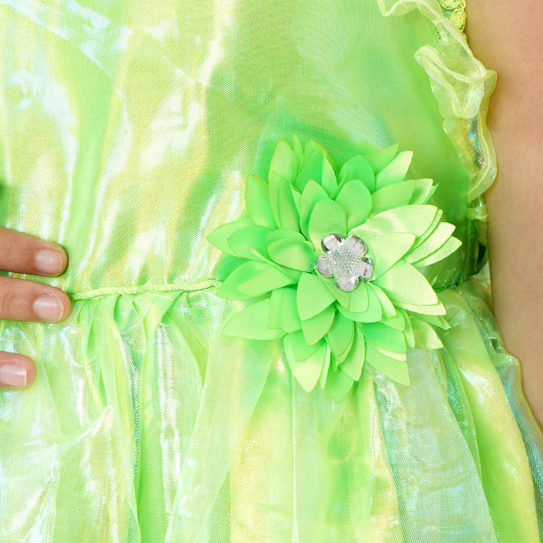 Girls Fancy Frock Neon Green - Neon Green