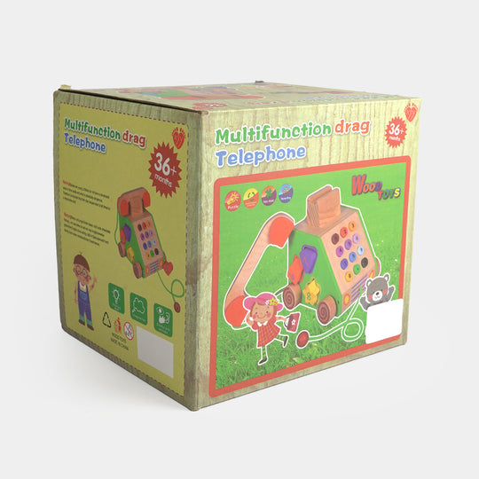 Educational Multifunction Telephone Pull-Along Toy
