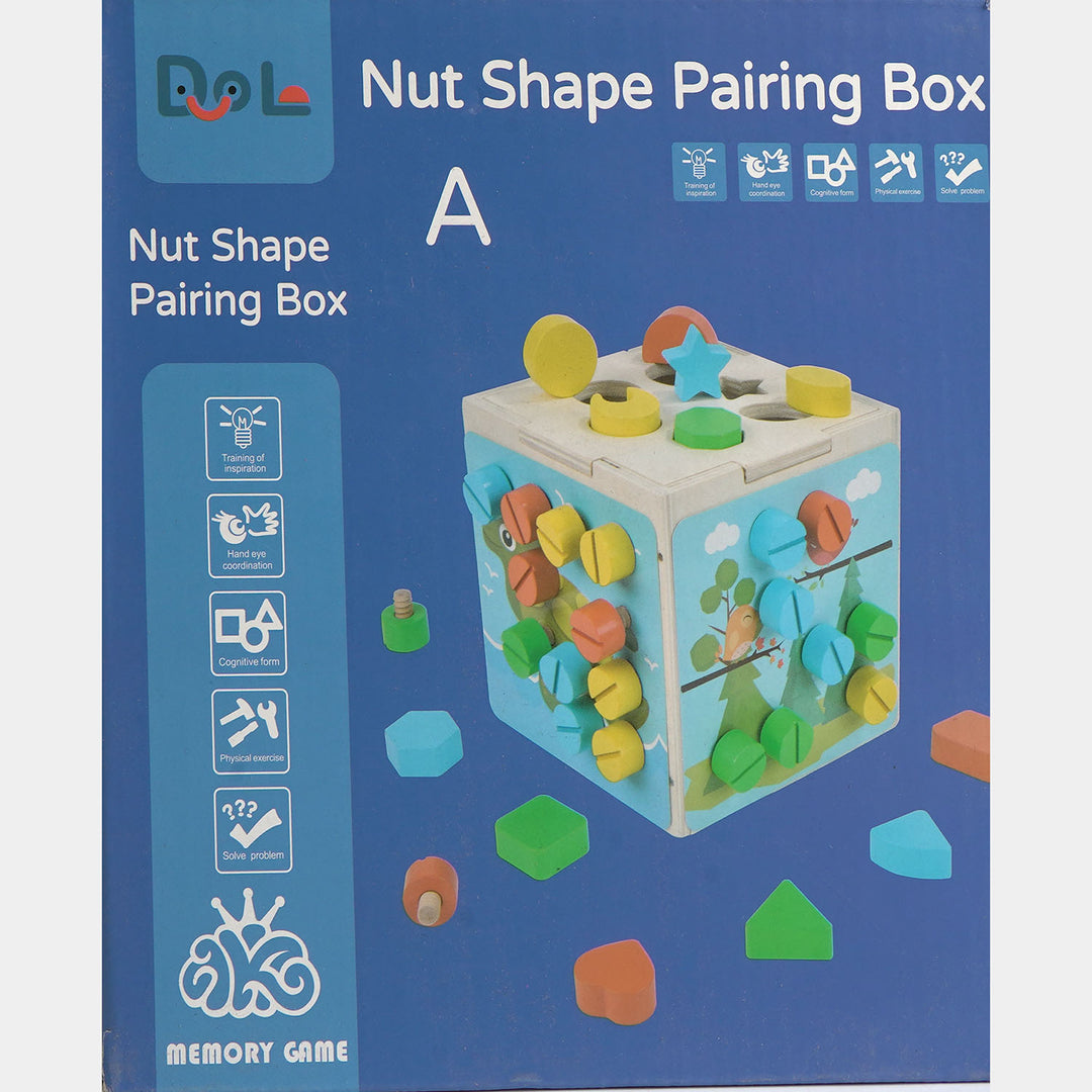 Children's Wooden Screw & Shape Sorter Toy