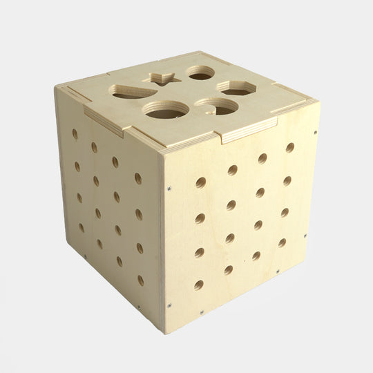 Children's Wooden Screw & Shape Sorter Toy