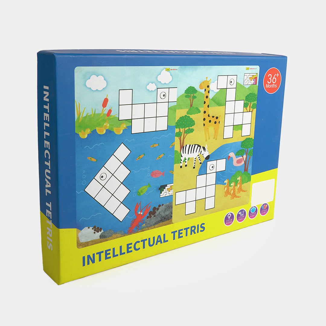 Intellectual Tetris Wooden Puzzle Game