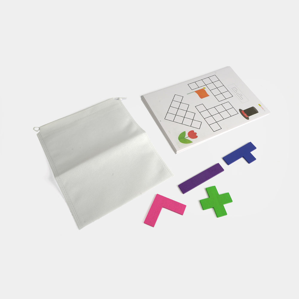 Intellectual Tetris Wooden Puzzle Game