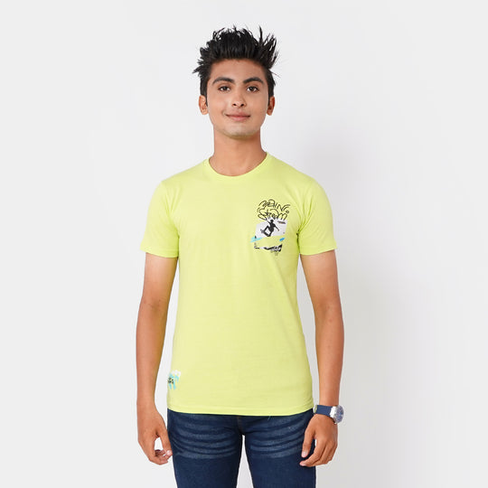 Teens Boys T-Shirt World Wide - Barley Blue