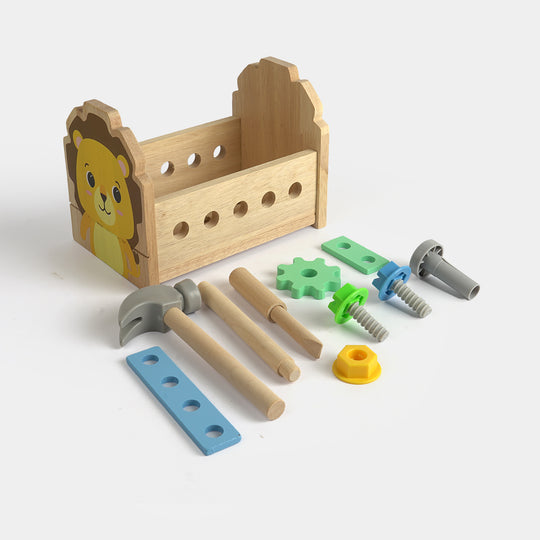 Wooden Toolbox Play Set for Kids