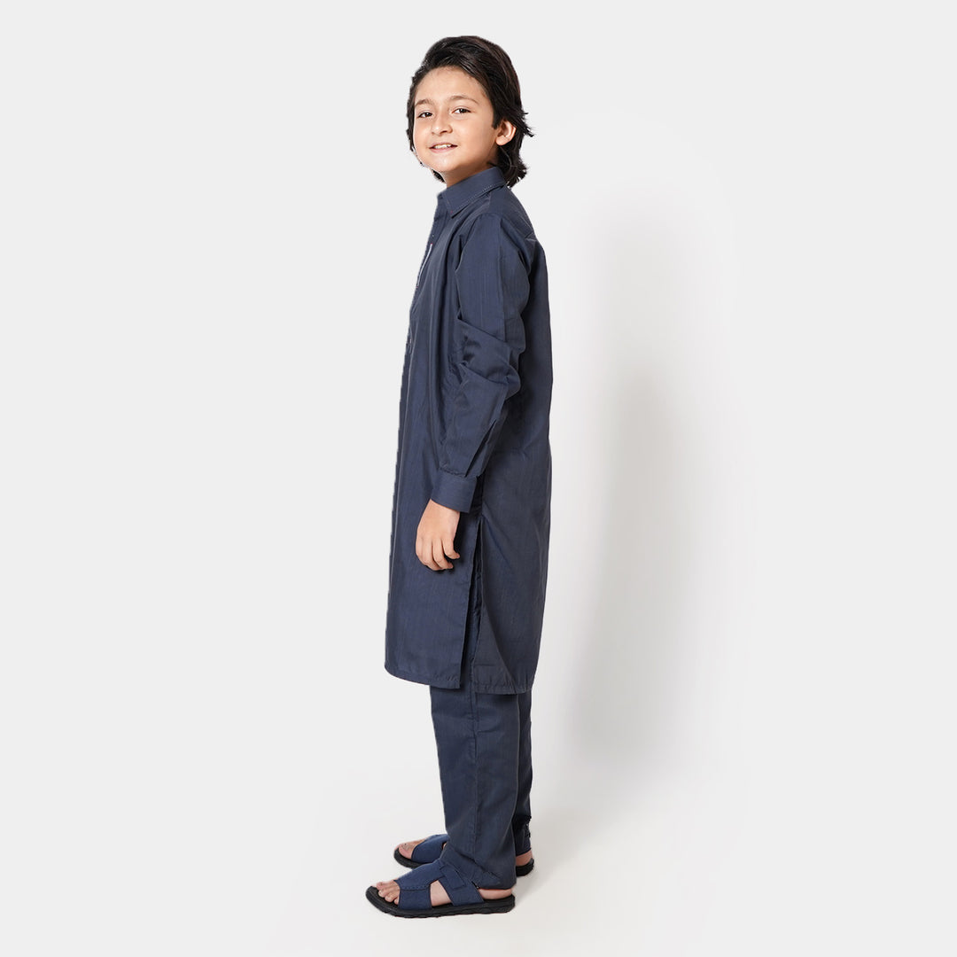 Boys Styling Suit Kurta Pajama 710 - CHARCOAL