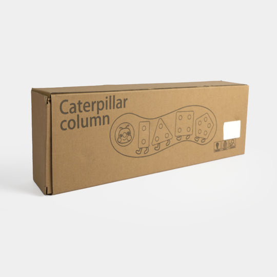 Educational Wooden Caterpillar Shape Sorter Stacking Toy