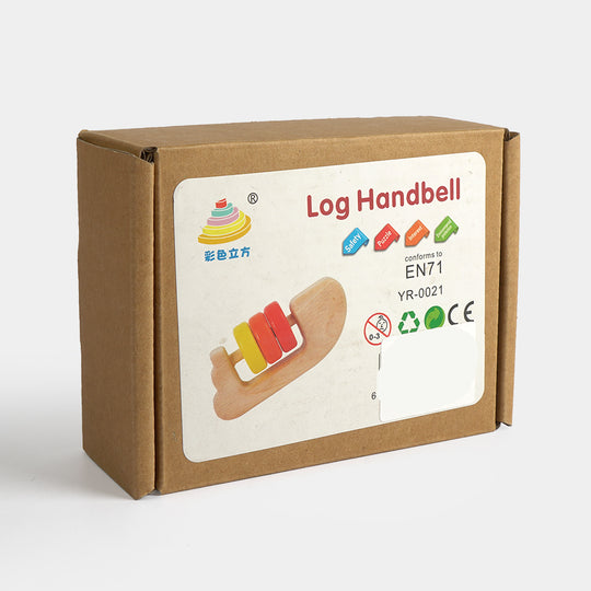 Montessori Wooden Handbell Rattle & Sensory Sound Toy